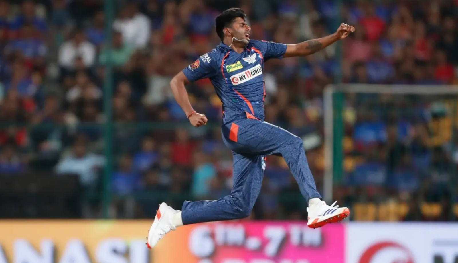 Mayank Yadav bowled a 156.7 kph delivery in his match-winning spell of 3 for 14 in four overs at the Chinnaswamy Stadium